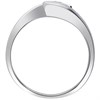 9ct White Gold Diamond Twist Solitaire Ring - 1/3ct - X10054 Alternative Image