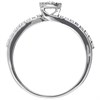 9ct White Gold Diamond Oval Cluster Ring - 1/2ct - X10220 Alternative Image