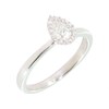 9ct White Gold Pear Diamond Cluster Ring - X10221 Alternative Image
