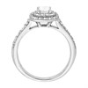 9ct White Gold Diamond 1 Carat Diamond Halo Cluster Ring - X10297 Alternative Image