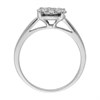 9ct White Gold Diamond Starburst Cluster Ring - 62pts - X10329 Alternative Image