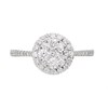 9ct White Gold Diamond Cluster Ring - 3/4ct - X10340 Alternative Image