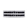 9ct White Gold Diamond And Sapphire Band Ring - 1/3ct - X10542 Alternative Image