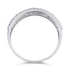 9ct White Gold Diamond And Sapphire Band Ring - 1/3ct - X10542 Alternative Image