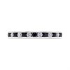 9ct White Gold Sapphire And Diamond Half Eternity Ring - 35pts - X10601 Alternative Image