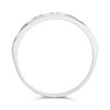 9ct White Gold Sapphire And Diamond Half Eternity Ring - 35pts - X10601 Alternative Image