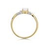 9ct Gold Opal And Diamond Twist Ring - X10725 Alternative Image