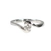18ct White Gold Diamond Twist Solitaire Ring - 30pts - X10965 Alternative Image