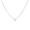 9ct White Gold Diamond Heart Pendant And Chain - X50592 Alternative Image
