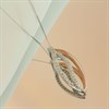9ct Rose And White Gold Diamond Necklace - X50649 Alternative Image
