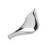 Silver Wave Shaped Polished Ring - X62895 Alternative Image