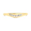 9ct Gold Diamond Wishbone Ring - 7pts - Z031041 Alternative Image