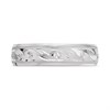 9ct White Gold Beaded Swirls Wedding Ring - 6mm - Size Z+1 - Z09936 Alternative Image