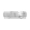 9ct White Gold Satin And Polished Wedding Ring - 7mm - Size R Only - Z10124 Alternative Image