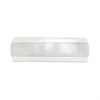 9ct White Gold Satin And Polished Wedding Ring - 7mm - Size V Only - Z10869 Alternative Image