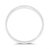 9ct White Gold Flat Chamfered Edge Wedding Ring - 4mm - Size P - Z13852 Alternative Image