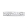 9ct White Gold Diamond Cut Leaf Wedding Ring - 4mm - Size R - Z15202 Alternative Image