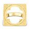 9ct Gold Square Half Sovereign Ring Mount - Z15318 Alternative Image