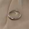 9ct White Gold Heavyweight D Shaped Wedding Ring - 2.5mm- Size J - Z15849 Alternative Image