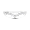 9ct White Gold Diamond Wishbone Ring - 20pts - Size N - Z1651 Alternative Image