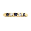 9ct White Gold Five Stone Sapphire And Diamond Ring - Z2401 Alternative Image