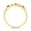 9ct White Gold Five Stone Sapphire And Diamond Ring - Z2401 Alternative Image