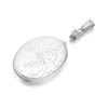Silver Heavyweight Engraved Oval Memorial Locket - Z4006 Alternative Image