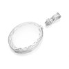Silver Engraved Edge Oval Memorial Locket - Z4007 Alternative Image