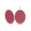 Silver Engraved Oval Photo Locket - Z4041 Alternative Image