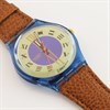 Swatch Master 1993 Collectable Brown Leather Strap Watch- GN130 - Z4306 Alternative Image