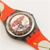 Swatch Silver Planet 1993 Collectable Orange Strap Watch- GM112 - Z4312 Alternative Image