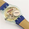 Swatch Index 1994 Collectable Blue Leather Strap Watch- GG125 - Z4317 Alternative Image