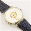 Swatch Delave 1992 Collectable Blue Leather Strap Watch- GK145 - Z4319 Alternative Image