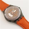 Swatch Rocking 1993 Collectable Orange Leather Strap Watch- GM117 - Z4322 Alternative Image