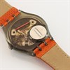 Swatch Rocking 1993 Collectable Orange Leather Strap Watch- GM117 - Z4322 Alternative Image