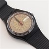 Swatch Tickertape 1988 Collectable Black Strap Watch- GB713 - Z4341 Alternative Image