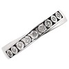 9ct White Gold Diamond Crossover Half Eternity Ring - 6pts - Size V Only - Z50667 Alternative Image