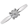9ct White Gold Diamond Starburst Ring - 12pts - EXCLUSIVE - Z50753 Alternative Image