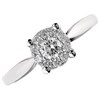 9ct White Gold Diamond Starburst Ring - 1/3ct - Size V Only - Z50844 Alternative Image
