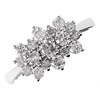 9ct White Gold 1 Carat Diamond Cluster Ring - Z50949 Alternative Image