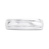 9ct White Gold Double Banded Wedding Ring - 6mm - Size X Only - Z51107 Alternative Image