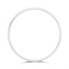 9ct White Gold Double Banded Wedding Ring - 6mm - Size X Only - Z51107 Alternative Image