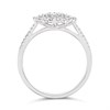 9ct White Gold Diamond Pear Cluster Ring - 1/2ct - Size W - Z51126 Alternative Image