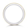 Silver And 9ct Gold Court Wedding Ring - 5mm - Size H - Z51129 Alternative Image