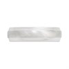 9ct White Gold Satin And Polished Wedding Ring - 5mm - Size N - Z51146 Alternative Image