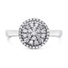 9ct White Gold Diamond Cluster Ring - 30pts - Size H - Z51162 Alternative Image