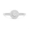 9ct White Gold Diamond Cluster Ring - 20pts - Size Q - Z51163 Alternative Image