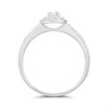 9ct White Gold Diamond Cluster Ring - 20pts - Size Q - Z51163 Alternative Image