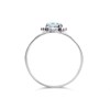 9ct White Gold Oval Blue Topaz Ring- Size Y - Z51178 Alternative Image