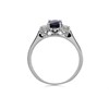 9ct White Gold Sapphire And Diamond Trilogy Ring - 1/4ct. Size X - Z51201 Alternative Image